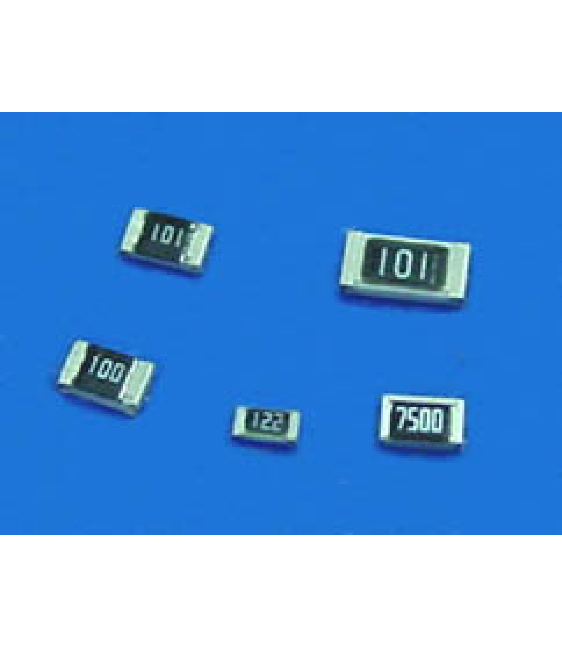 Electronic component image of 1.0M Ohm 1/8W 1% SMD Chip Resistor for circuit design.