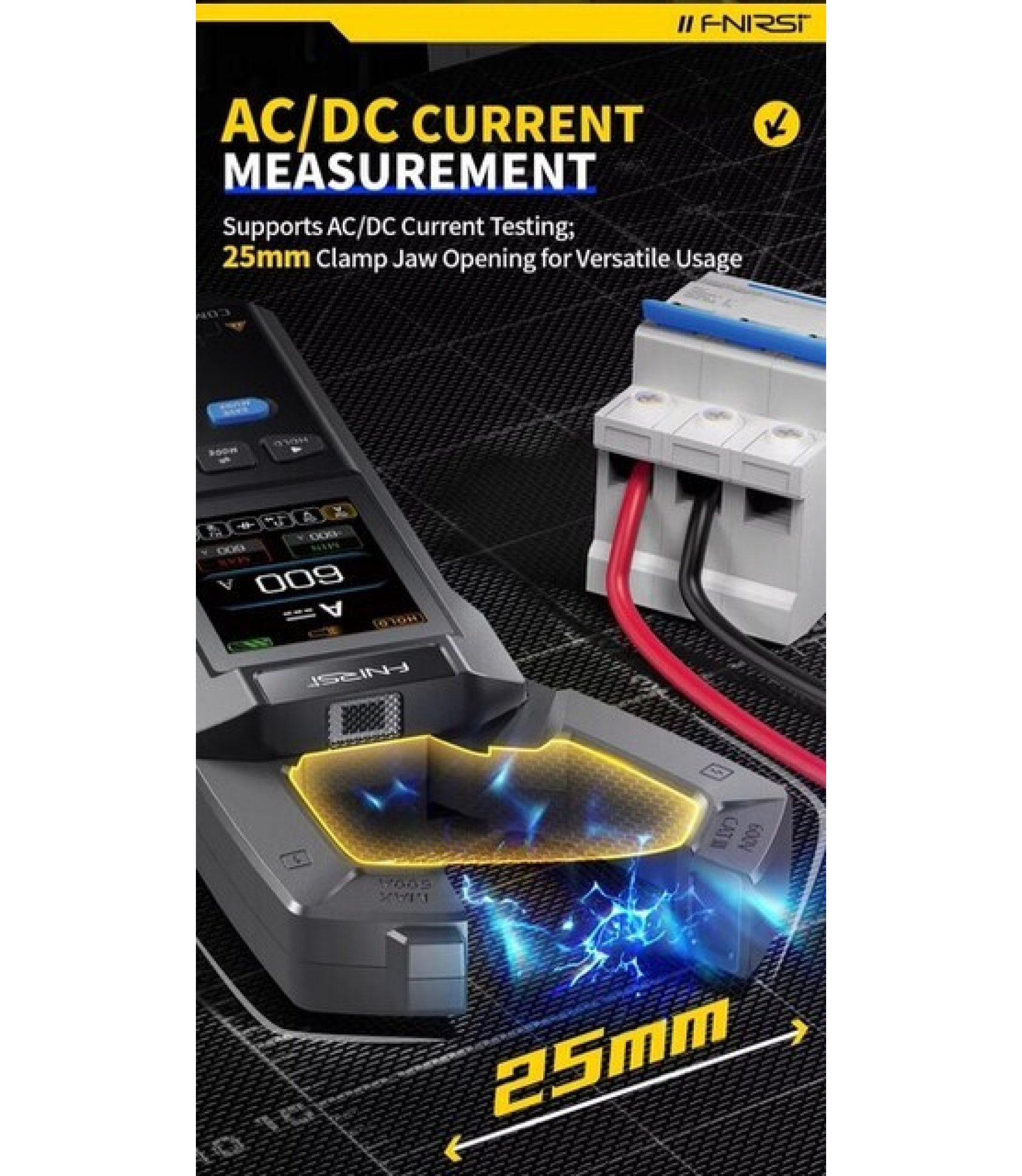 DMC-100 DC AC Current Clamp Digital Multimeter 600A