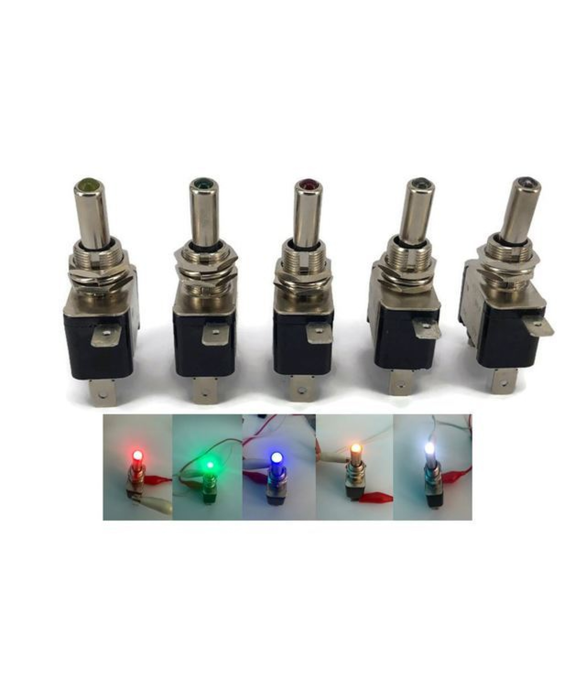 111.JPG_4.jpg Toggle Switch Aircraft SPST On-Off 12V 20A White LED
