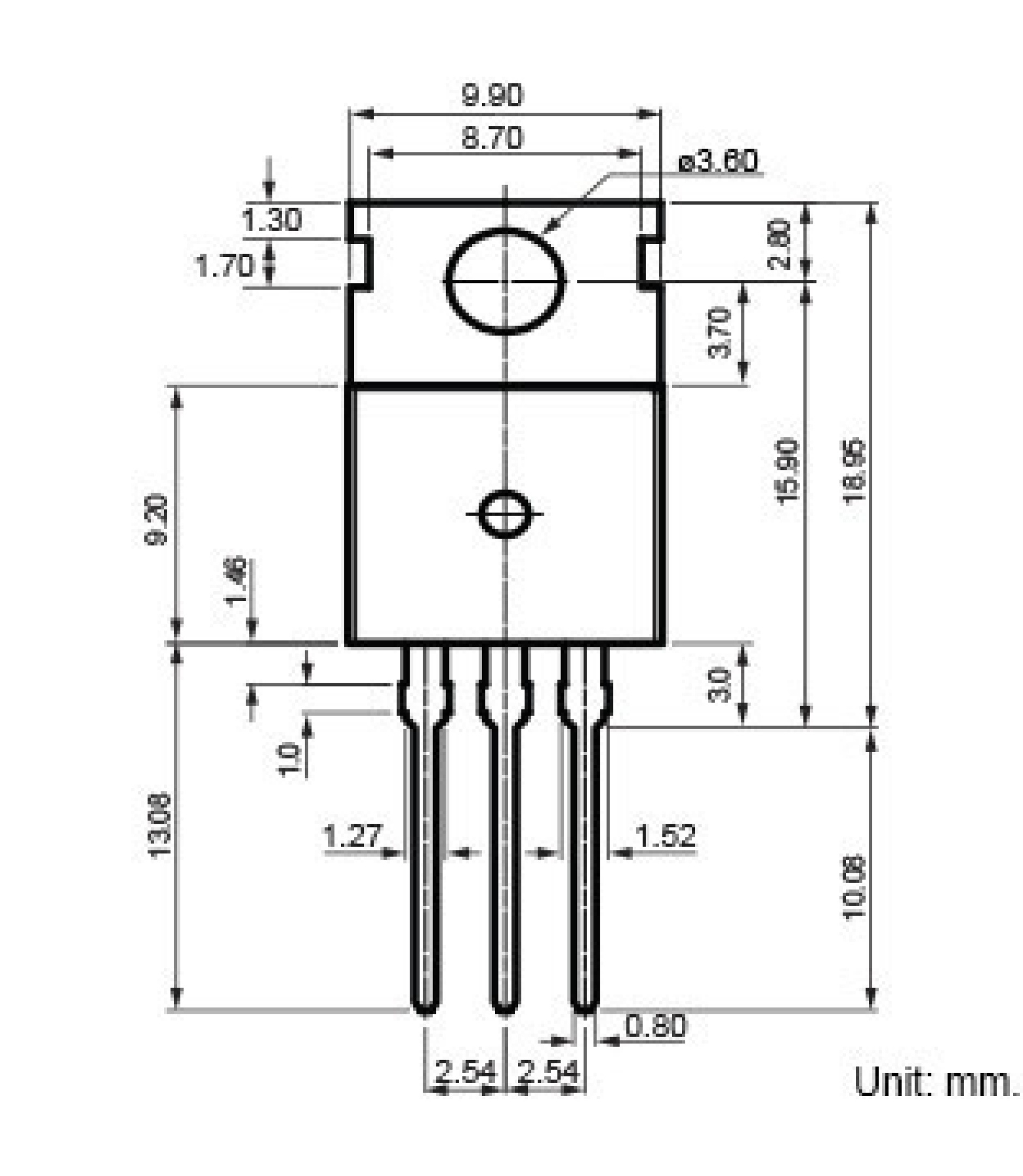 TK58E06N1 MOSFET 5.4mOhm 29A 10V N-channel TO-220 TK58E06N1