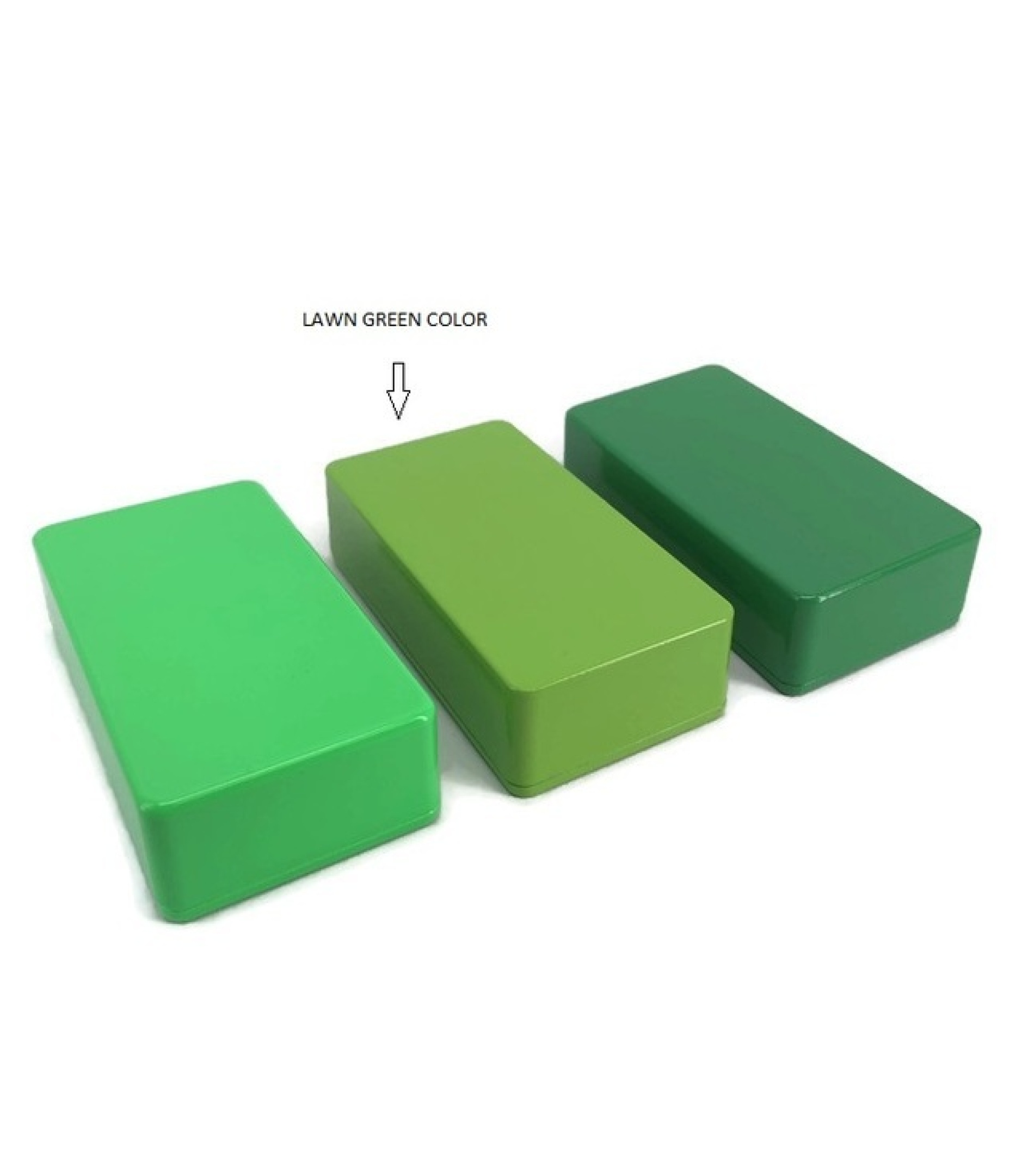 1590B Style Aluminum Diecast Enclosure Lawn Green