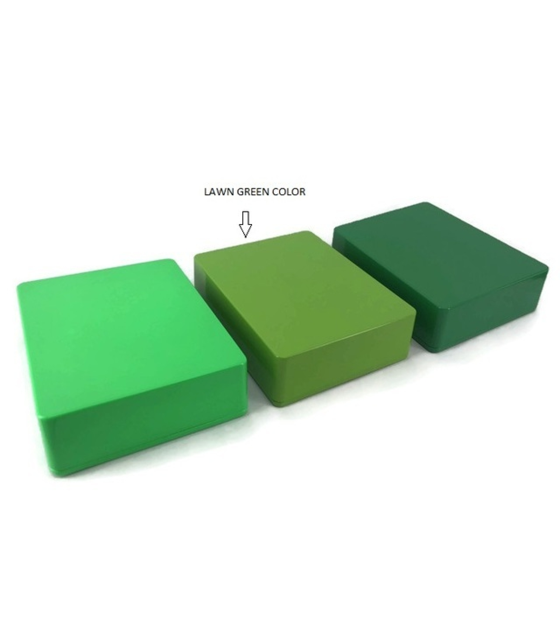 1590BB Style Aluminum Diecast Enclosure Lawn Green