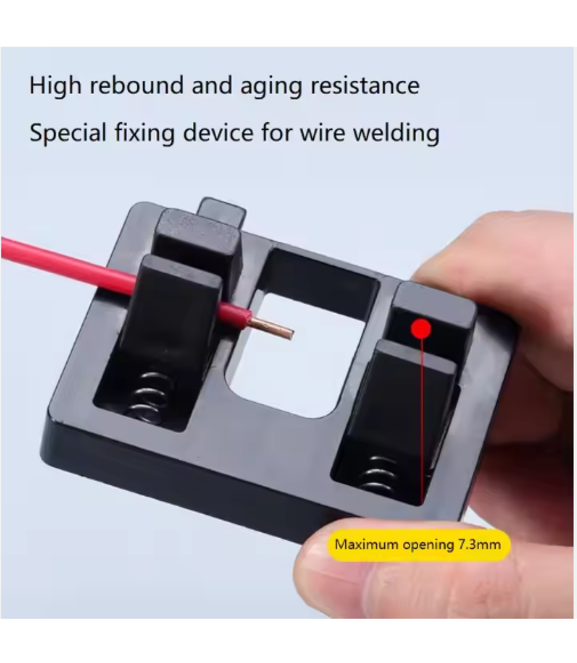 16c9ae88de0cd9f513e7b81b19cb9652.png Soldering Wire Holder Bracket Welding Table Tool 50x70mm