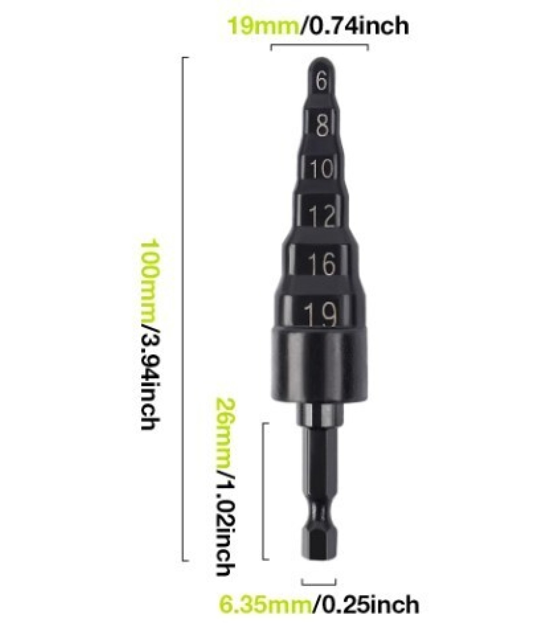 6-19mm Air Conditioner Copper Pipe Expander Swaging Drill Bit