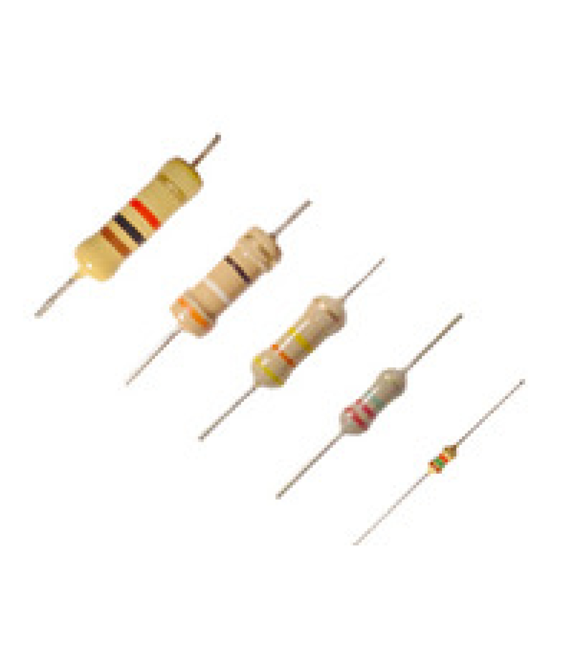 Electronic component image of 180 Ohm 1/4W 5% Carbon Film Resistor for circuit design.