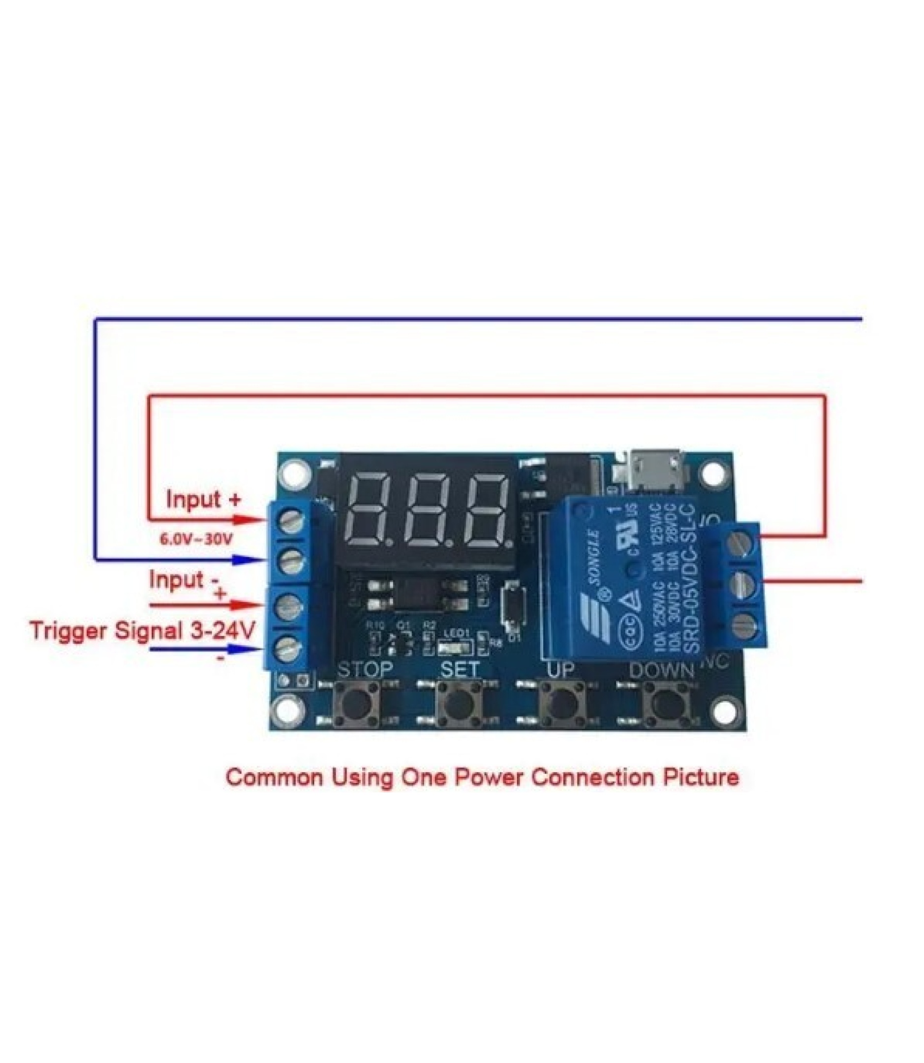 Switch Trigger Time delay Relay Module 6V-30V