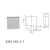 KM3.3x3.3 Push Switch Round Caps Gray Color Size 12.3x11.2mm