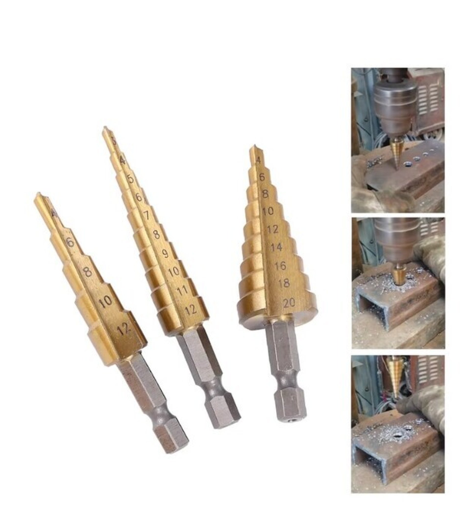 4-12mm Step Bit for Drilling Enclosures
