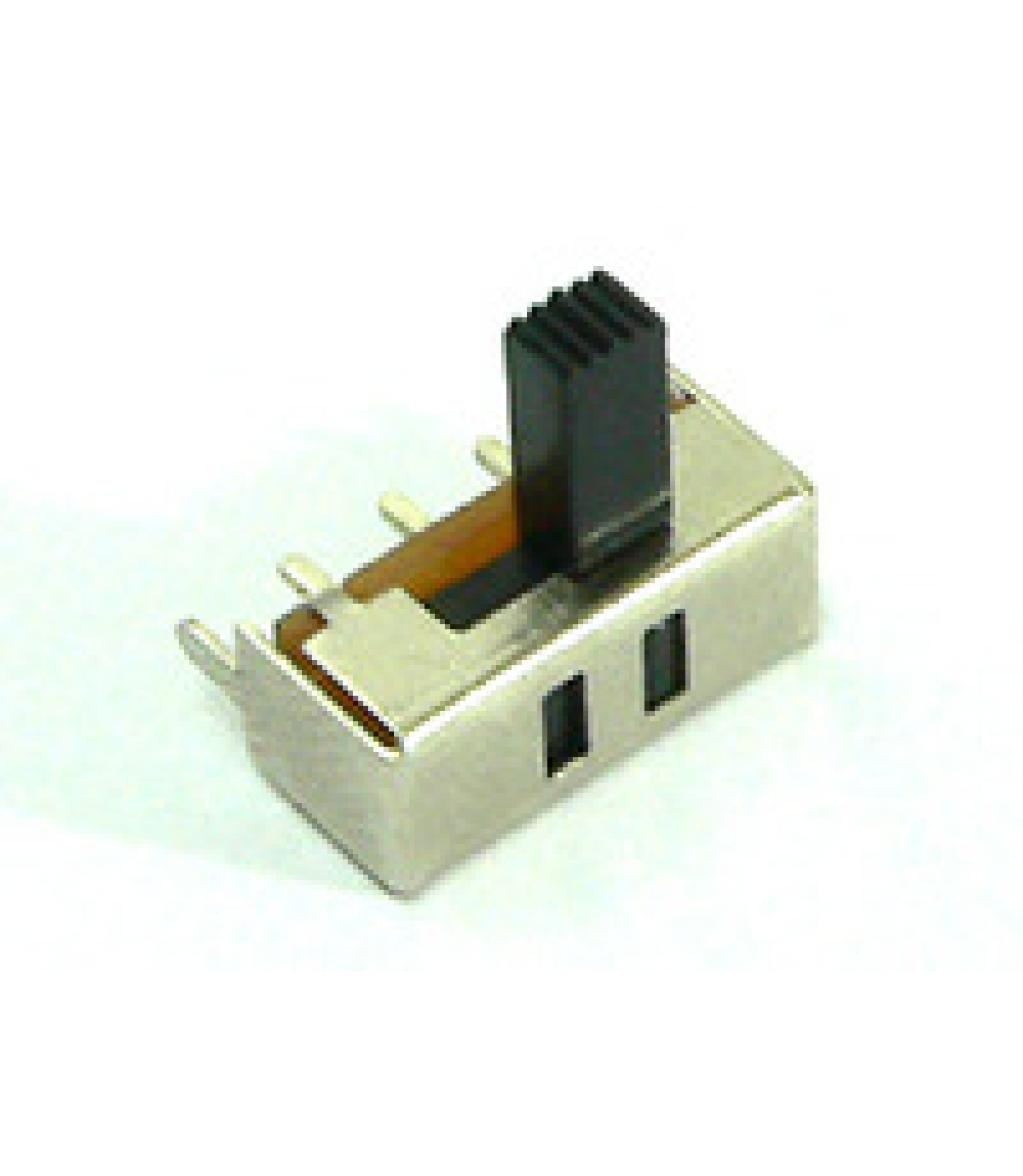 Electronic component image of 1P2T Slide Switch 0.5A 50VDC for circuit design.