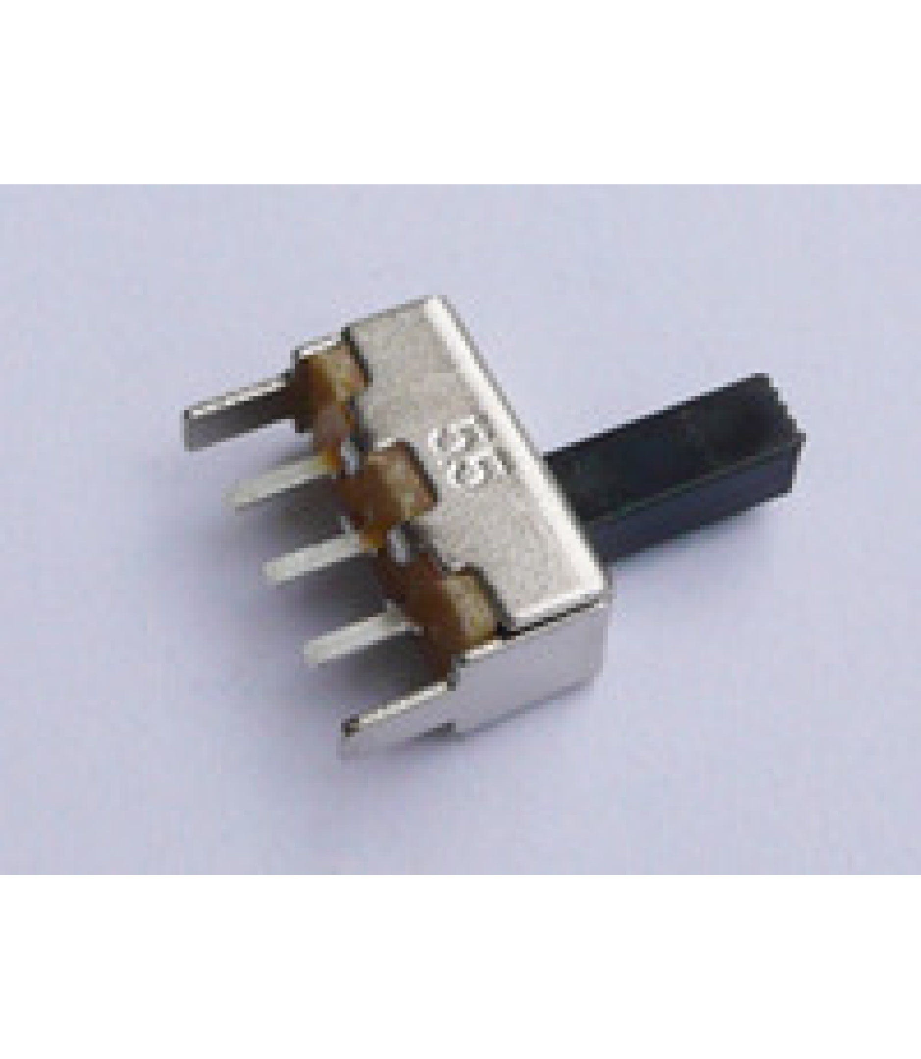 Electronic component image of 1P2T Slide Switch 0.5A 50VDC Through Hole for circuit design.