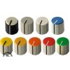 Gray Knob Red top 16X15mm shaft hole 6.4mm