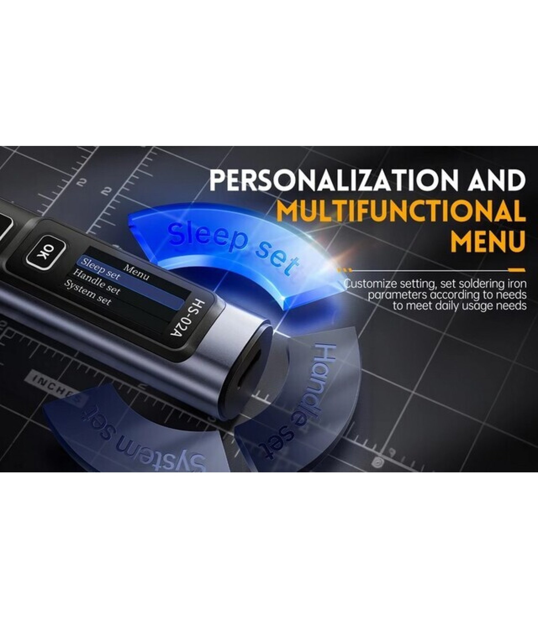 HS-02A 6 Tips SOLDERING IRON 100W 100-450ᵒC