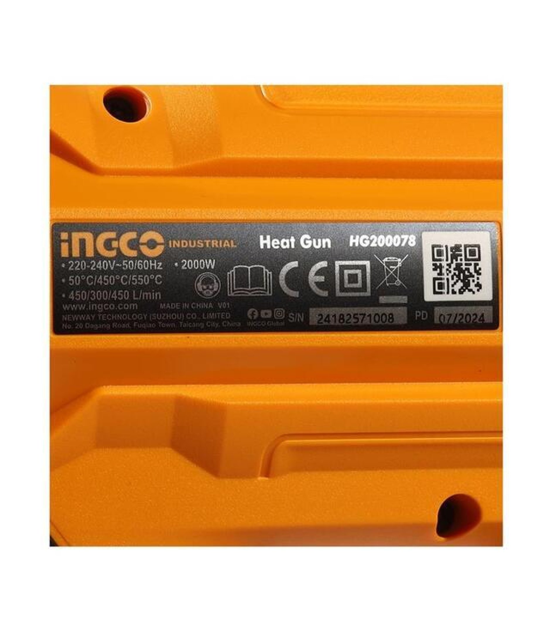 Hot air gun 2000W INGCO BRAND