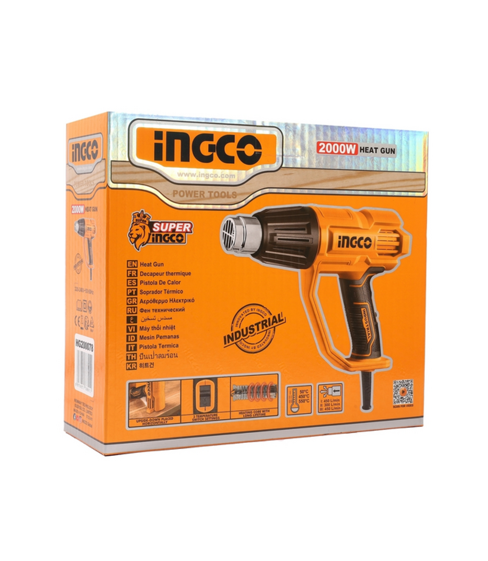 Hot air gun 2000W INGCO BRAND