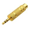 22_13.jpg 3.5mm Male to 6.35mm Female Stereo Audio Jack Adaptor Gold Plated