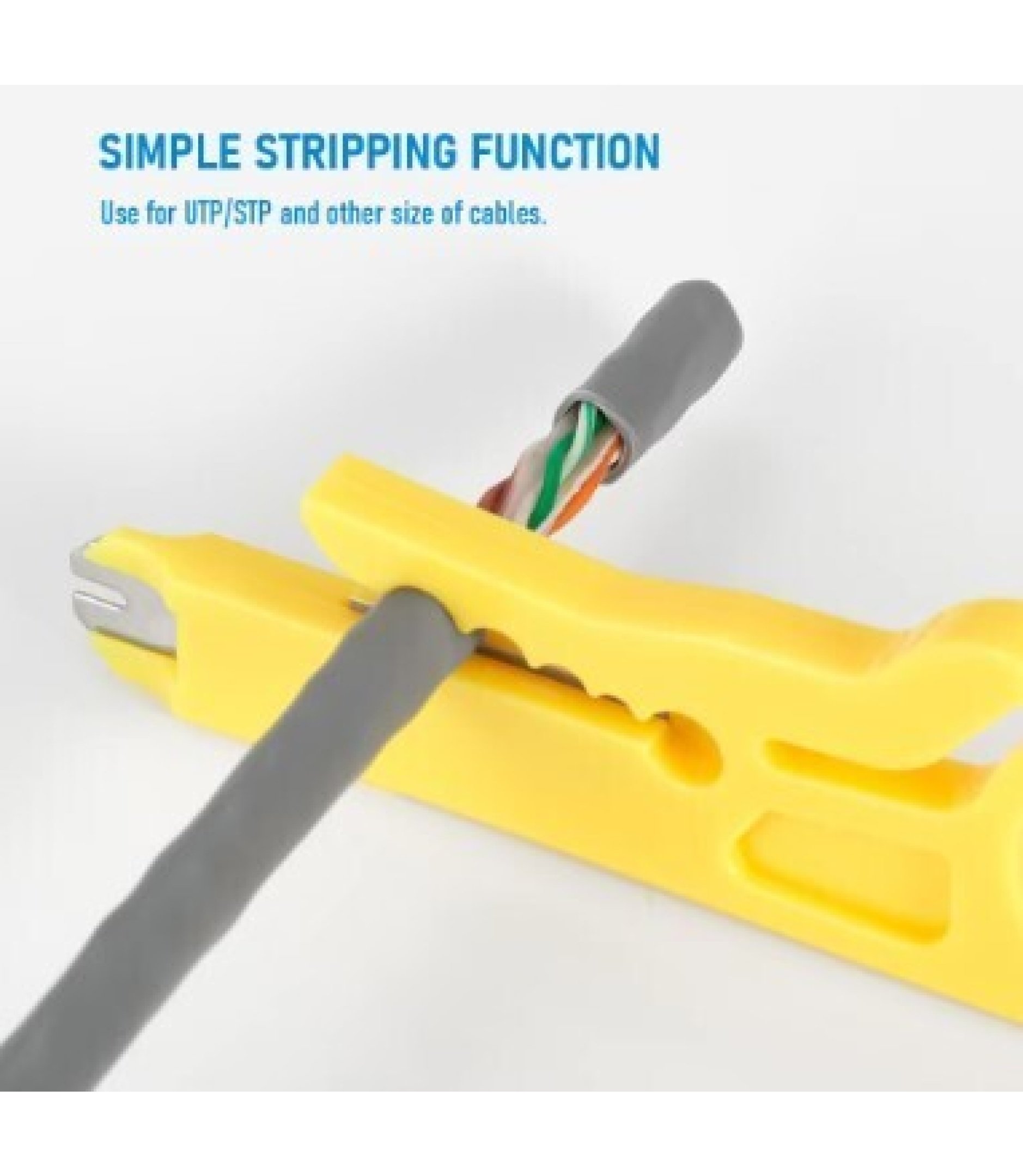 Yellow color Wire Stripper Crimping Pliers Tool