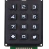 3x4 Keyboard Matrix 12 keys Black