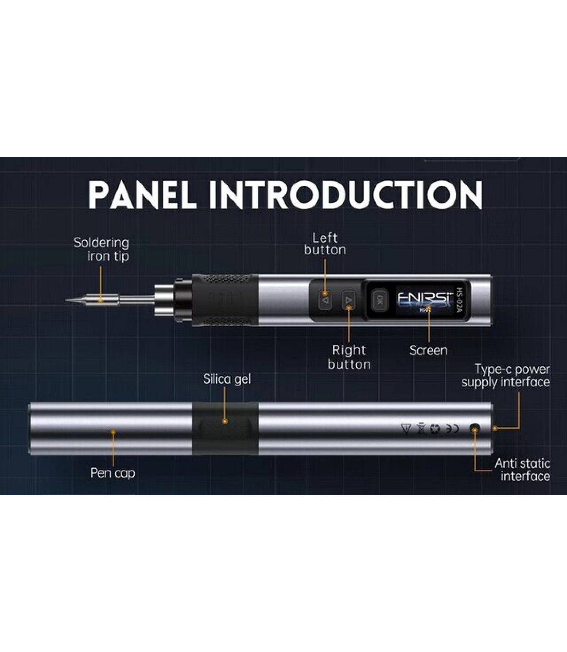 HS-02A 6 Tips SOLDERING IRON 100W 100-450ᵒC