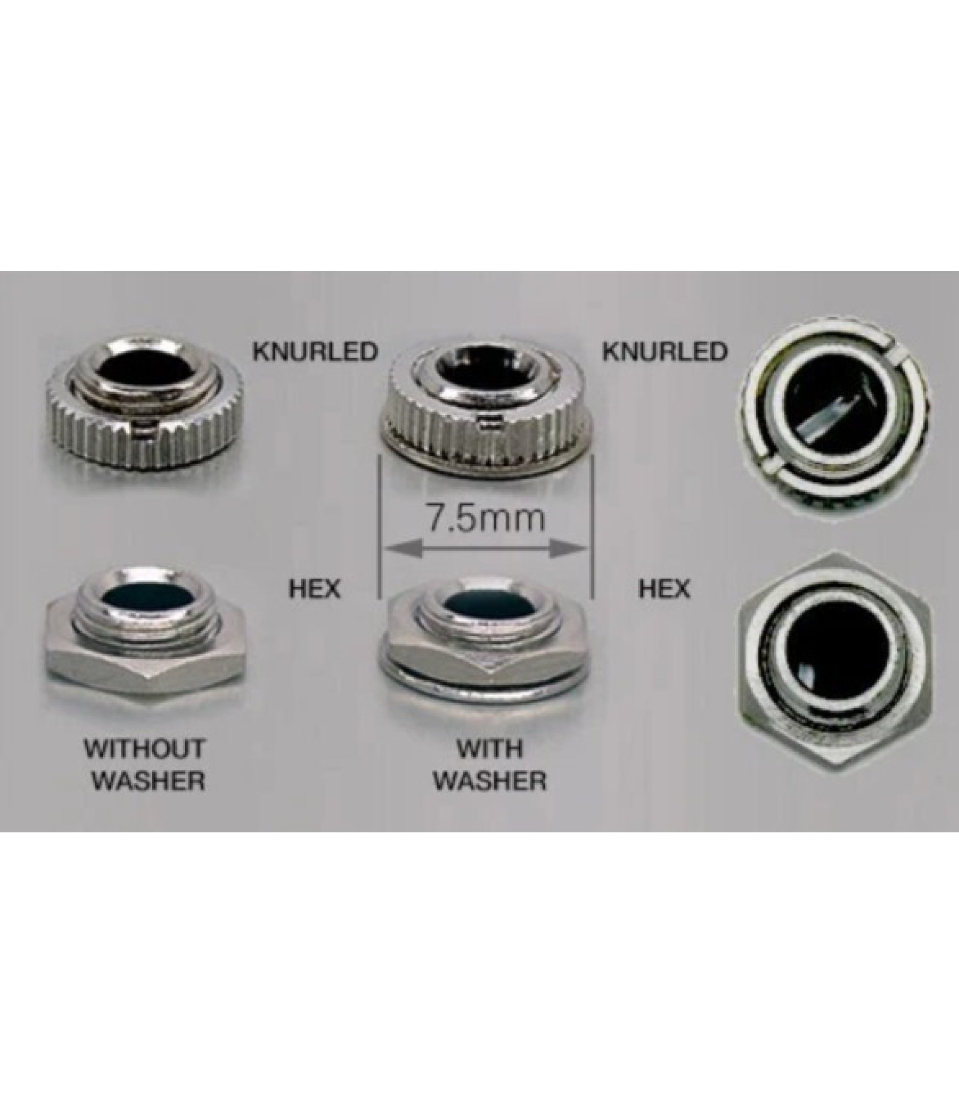 3.5mm Mono Phone Jack without nut WQP-WQP518MA