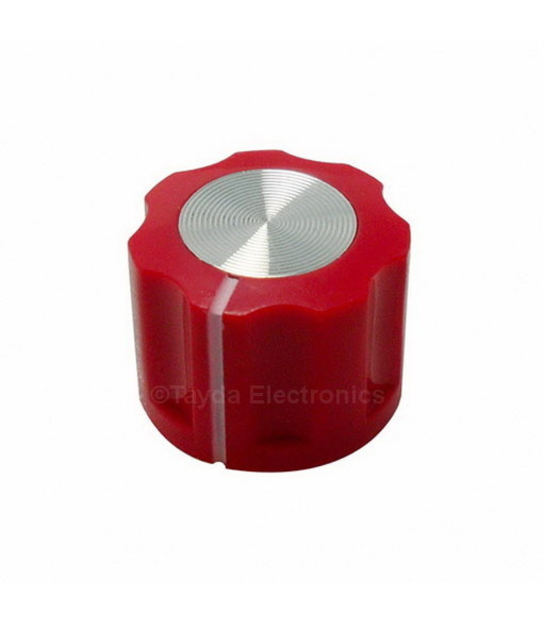 KN1360 ABS Fluted Red Knob 16x12mm