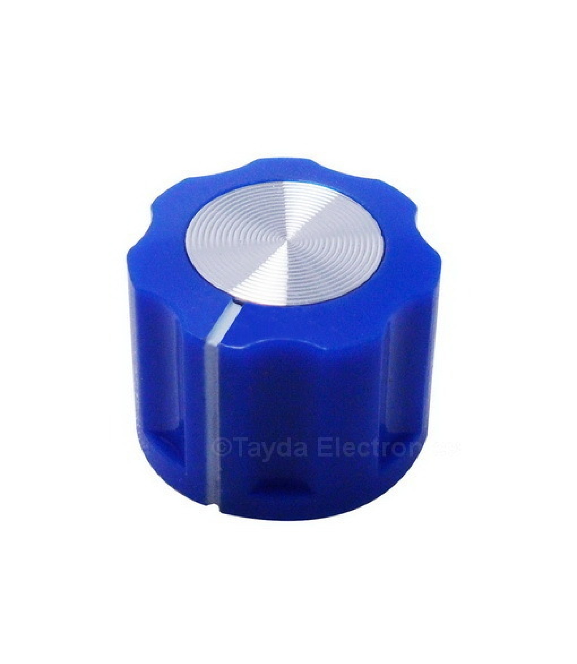 KN1360 ABS Fluted Blue Knob 16x12mm