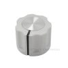 KN1360 ABS Fluted White Knob 16x12mm