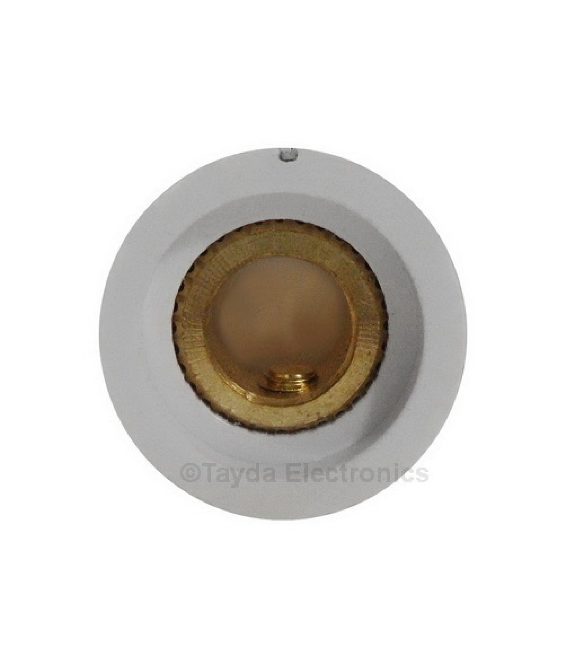 KN1360 ABS Fluted White Knob 16x12mm