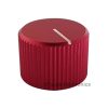 Knurled Aluminum Red Knob