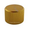 Knurled Aluminum Yellow Knob Shaft Diameter6mm