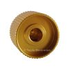 Knurled Aluminum Yellow Knob Shaft Diameter6mm