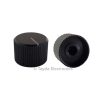 Knurled Aluminum Black Knob