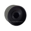 Knurled Aluminum Black Knob