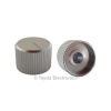 Knurled Aluminum White Knob