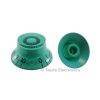 Green Gibson Style Knob Embossed Black Numbering