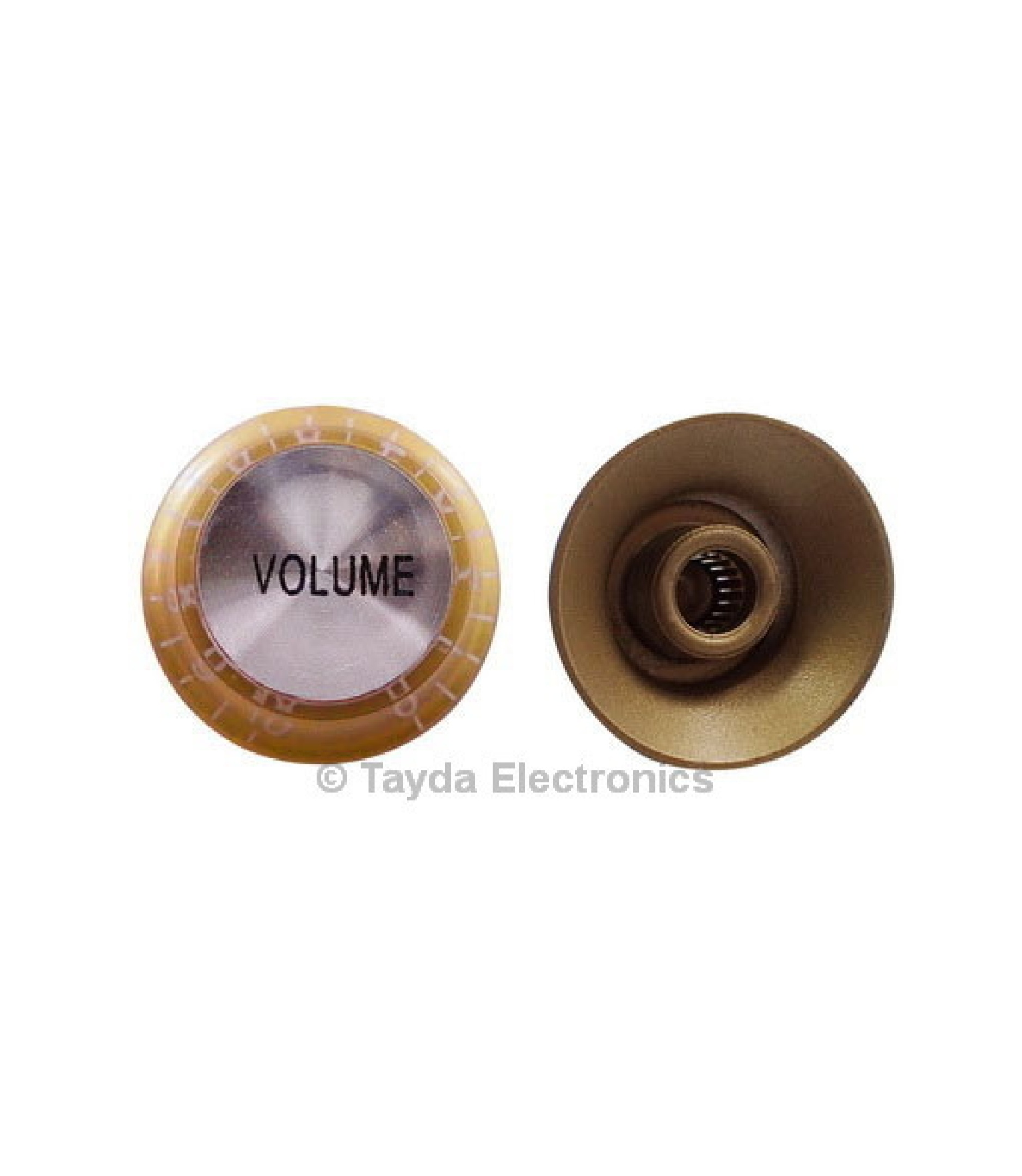 Gold Gibson SG Style Knob with Volume Label