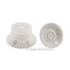 White Gibson Style Knob Embossed Gold Numbering