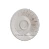 White Gibson Style Knob Embossed Gold Numbering