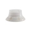 White Gibson Style Knob Embossed Gold Numbering