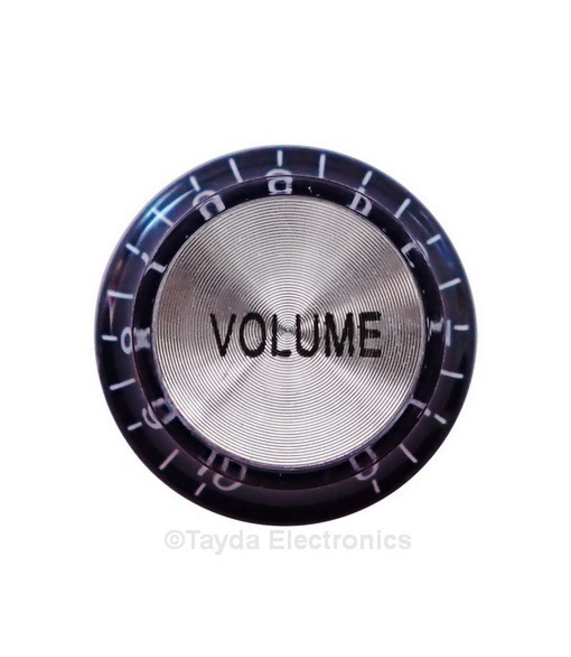 Black Gibson SG Style Knob with Volume Label