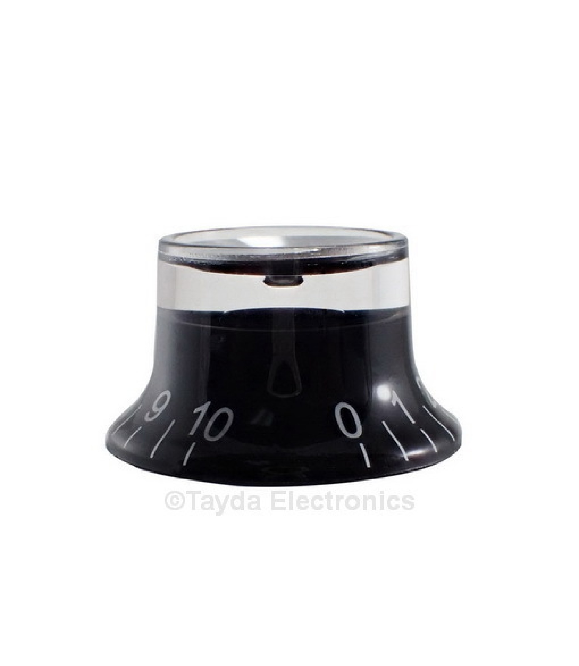 Black Gibson SG Style Knob with Volume Label