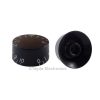 Black Gibson Style Speed Knob Embossed White Numbering