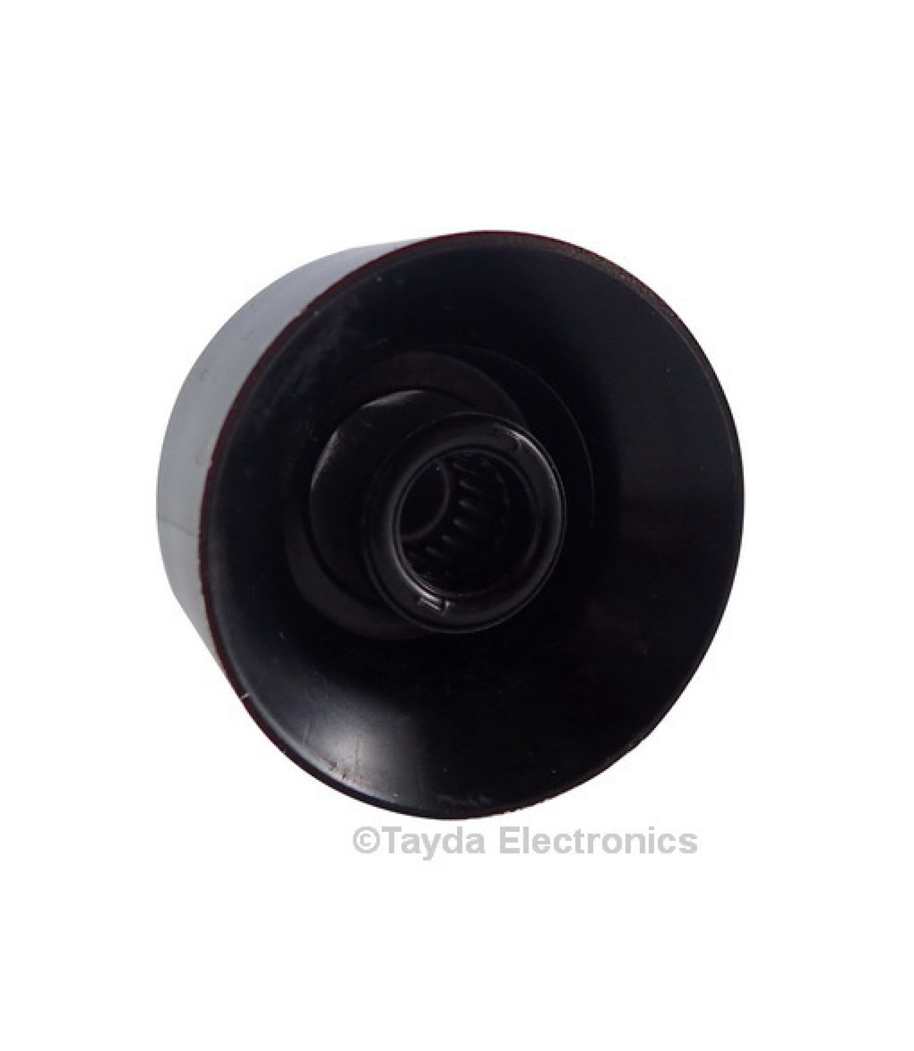 Black Gibson Style Speed Knob Embossed White Numbering