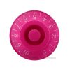 Pink Gibson Style Speed Knob Embossed White Numbering