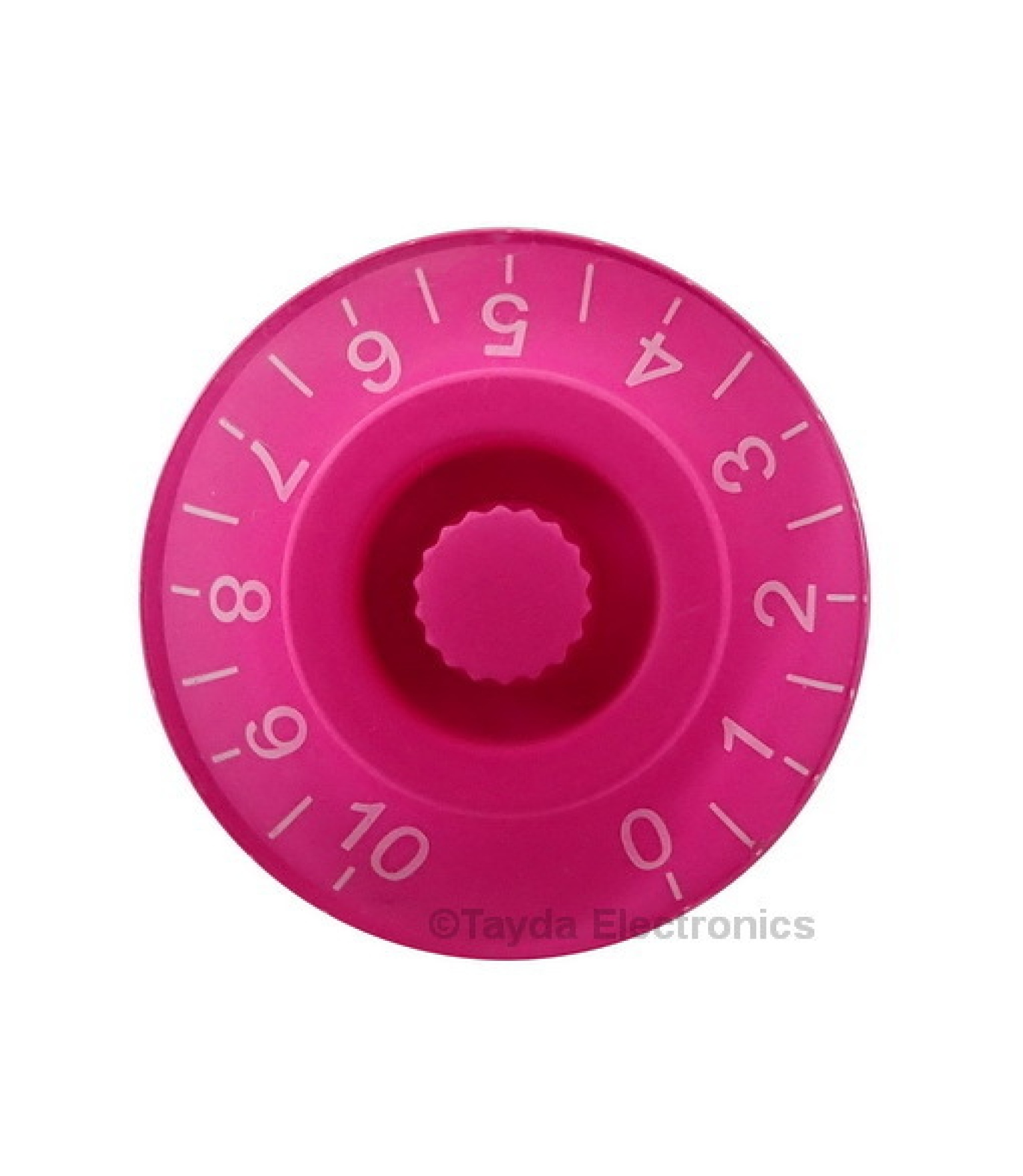 Pink Gibson Style Speed Knob Embossed White Numbering