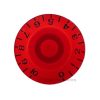 Red Gibson Style Speed Knob Embossed Black Numbering
