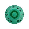 Green Gibson Style Speed Knob Embossed Black Numbering