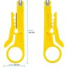 Yellow color Wire Stripper Crimping Pliers Tool