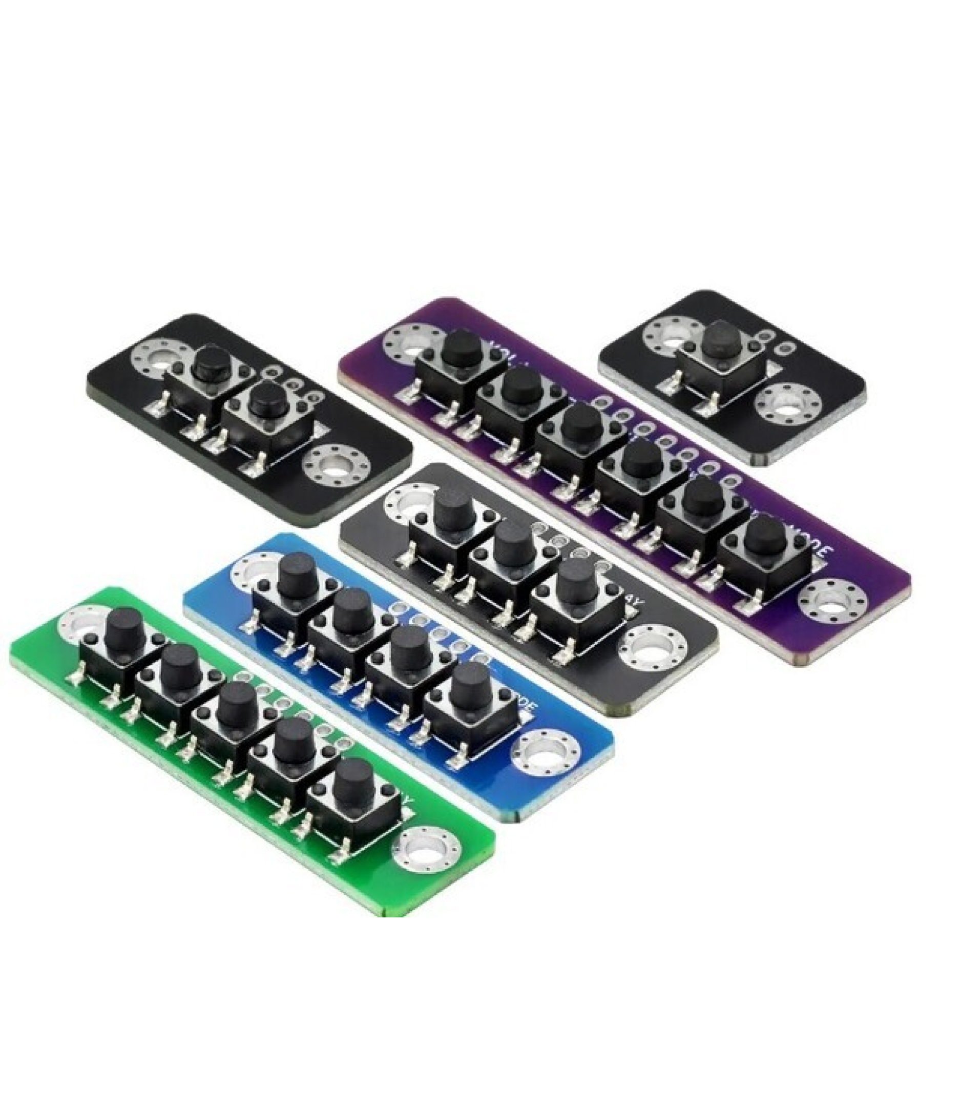 2 Bit Button Micro Switch Module Black