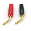 2mm Black Tip Curved Banana Pin Plug Connector