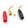 2mm Black Tip Curved Banana Pin Plug Connector